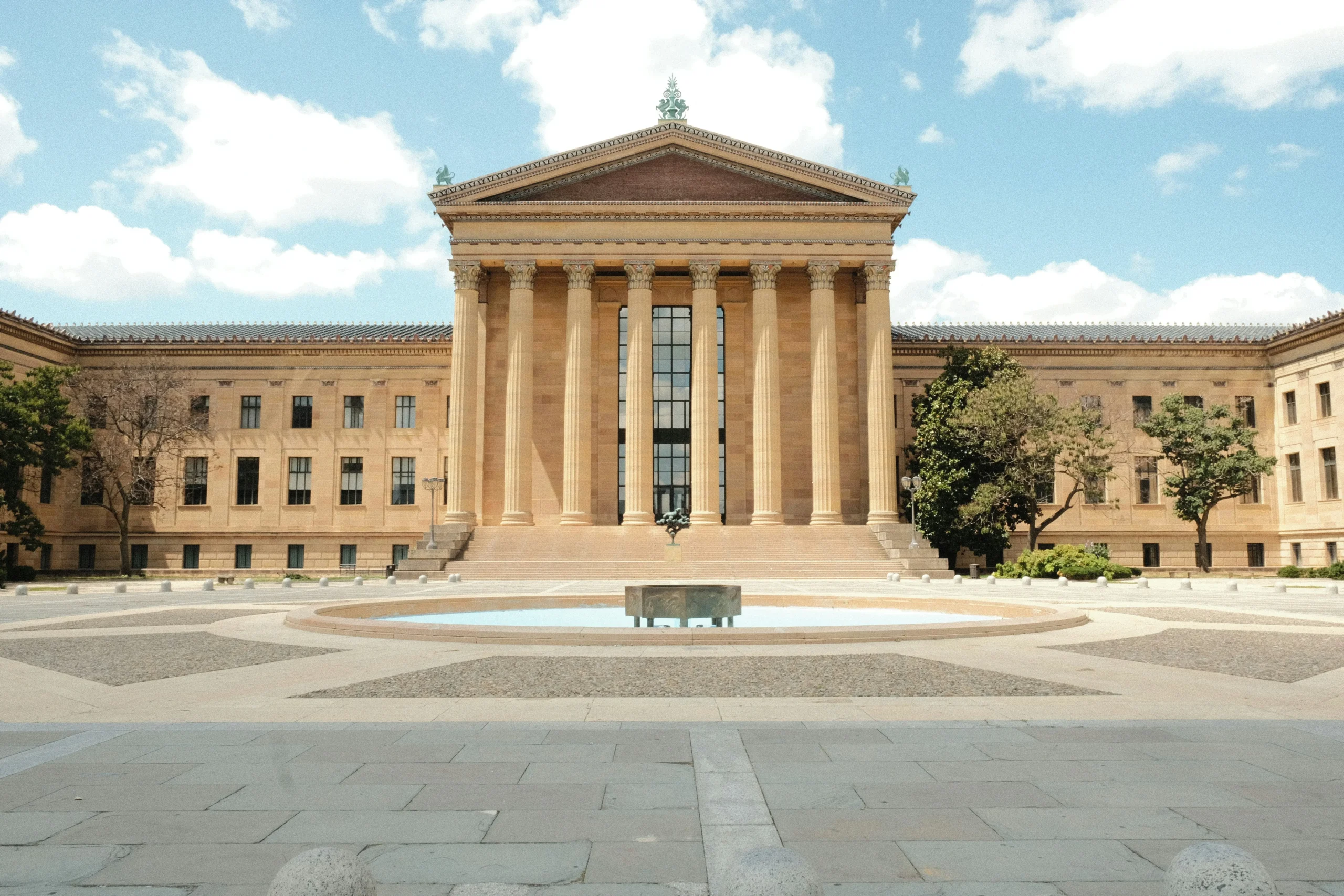 Front entrance of the Philadelphia Museum of Art